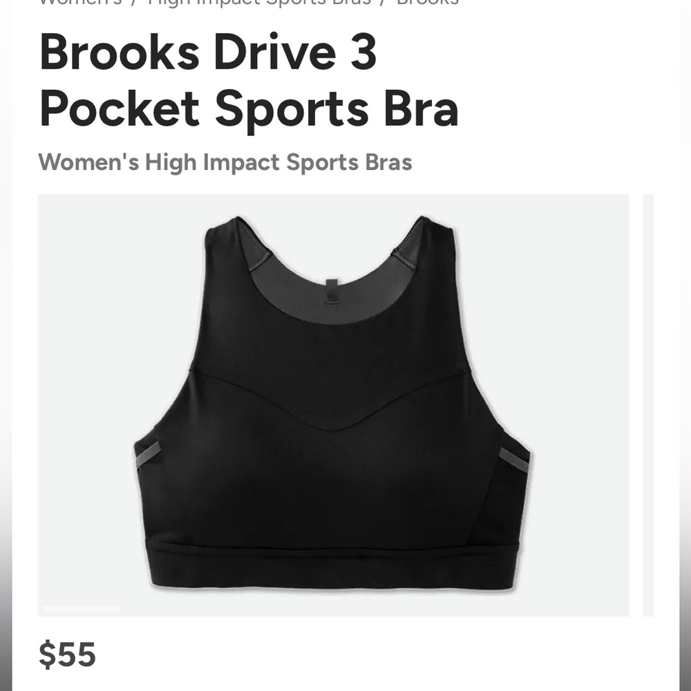 Brooks 3 Pocket Sports Bra